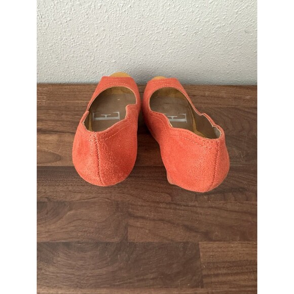 Elle Women’s Peep Toe Wedge Heels Orange Size 6 M Elfleuorange - Picture 7 of 13